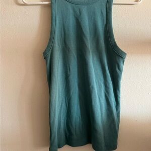 Abercrombie & Fitch Women's Ribbed Tank Top - Teal Sz M